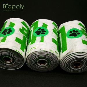 ถุงเก็บอุจจาระสุนัขแบบย่อยสลายได้ PLA พิมพ์ลายตามสั่ง ขายส่ง BIOPOLY - Product Image 2
