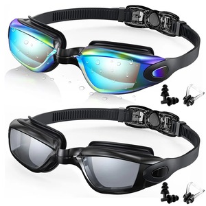 Set di <span class=keywords><strong>Occhialini</strong></span> da Nuoto Professionali, <span class=keywords><strong>Occhialini</strong></span> Antiappannamento a Specchio e Trasparenti con Tappi <span class=keywords><strong>per</strong></span> le Orecchie e Clip Nasale <span class=keywords><strong>per</strong></span> Adulti - Product Image 1