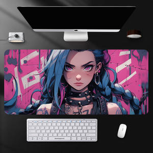 Tapis de souris de jeu E-sport extra large double face <span class=keywords><strong>Jinx</strong></span> Anime Créatif Antidérapant Épaissi Bureau & Clavier - Product Image 5