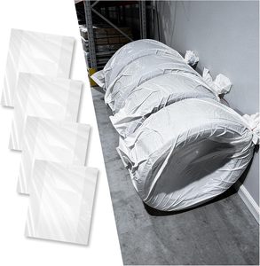 Sacs de rangement plats extra-larges en LDPE transparent, résistants aux déchirures, avec logo personnalisé imprimé en gravure, pour voiture, vélo, bicyclette - Product Image 1