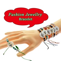 Bracelet tortue en pierre naturelle style plage avec breloque coquillage, ajustable, idéal pour les cadeaux de vacances