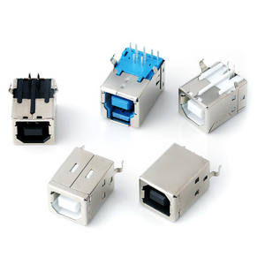 Connecteur USB femelle en cuivre à 90 degrés pour imprimante et ordinateur, accessoire de carte USB à brancher - Product Image 1