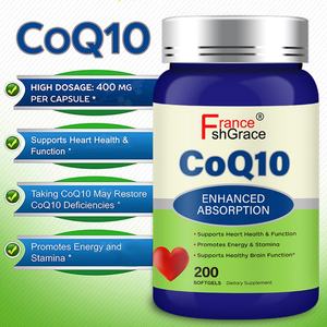 Nuevo Suplemento Vegano de Coenzima Q10 100 mg en Cápsulas Blandas de Alta Absorción, Apoyo para la Salud del Corazón, 200 Cápsulas Blandas de CoQ10 - Product Image 3