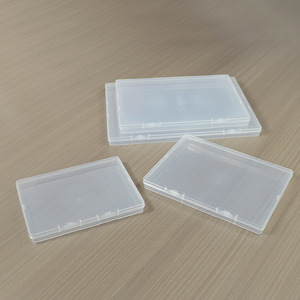 Flat Transparent Storage <b>Box</b> Rectangle Covered Office Organizer Desktop Storage <b>Box</b> For Stationery And Fishing Gear Parts - Product Image 1