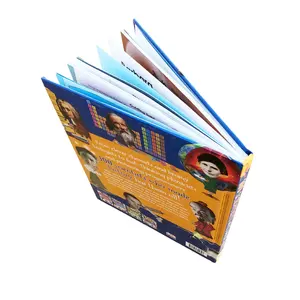 하이 퀄리티 사용자 정의 이야기 책 모두 단어와 그림을 인쇄 하드 커버 책