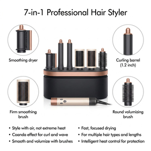 Set Asciugacapelli Multifunzione 6 in 1 con Spazzola ad Aria 1600W per la Cura e lo <span class=keywords><strong>Styling</strong></span> dei Capelli - Product Image 4