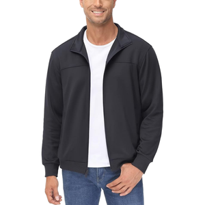Men's Recycled Nylon Color Blocking Soft Shell <b>Workout</b> <b>Jacket</b> Full Zip Breathable Stand Collar Light Coat with Pockets Zipper - Product Image 1