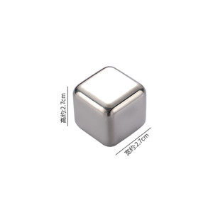 Cubes de glace réutilisables en acier inoxydable 304 pour boissons fraîches, accessoires de bar, pierres à <span class=keywords><strong>whisky</strong></span> - Product Image 3