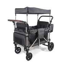 Tout-Terrain Double Poussette Wagon Multi-Fonction Push 2 Passager Double Pliage Poussette