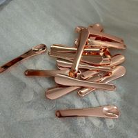 Spatule Applicateur de Cosmétiques en Alliage de Zinc de Luxe à Marque Blanche, Mini Cuillère Métallique pour Crème Contour des Yeux