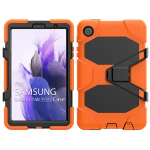Carcasa protectora de cuerpo completo para Samsung Galaxy Tab A7 lite, material de silicona resistente, 8,7 pulgadas, T220, T225