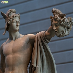 Famosa <span class=keywords><strong>Statua</strong></span> Classica in <span class=keywords><strong>Marmo</strong></span> di Perseo che Uccide Medusa, Realizzata a Mano da YOUFINE per Arredamento Villa - Product Image 4