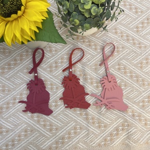 Pendentif de sac à dos Boshiho personnalisable en cuir PU, motif palmier, porte-clés parfumé, ornement suspendu, accessoire de voiture - Product Image 3