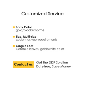 Lustre <span class=keywords><strong>en</strong></span> céramique long <span class=keywords><strong>en</strong></span> forme de ginkgo, <span class=keywords><strong>suspension</strong></span> <span class=keywords><strong>en</strong></span> <span class=keywords><strong>porcelaine</strong></span>, sculpture naturelle, lampe pour salon, salle à manger, cuisine - Product Image 3