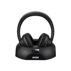 Auriculares Inalámbricos HIFI Estéreo Over-Ear INDA 2025 Modelo YH710 ENC Baja Latencia Indicador LED <span class=keywords><strong>de</strong></span> Batería Estación <span class=keywords><strong>de</strong></span> Carga para Ver TV - Product Image 3