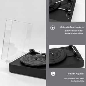 Couverture anti-poussière pour tourne-disques <span class=keywords><strong>vinyle</strong></span> Vinyl New Style Fidelity Gramophone Turntable Players - Product Image 3