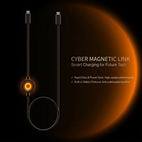 Cable USB 2 en 1 TKT, Multifuncional, Duradero, Carga Rápida de 100W, Cable Magnético Tipo-C, Adaptador de Carga para Reloj Inteligente