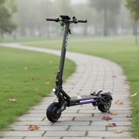 Monopattino Elettrico Pieghevole ASAP A10 D 2000W, Ruote da 10 Pollici, Autonomia 40-60km, Velocità Massima 31-40km/h, Lunga Durata della Batteria, Portatile per Pendolari Urbani