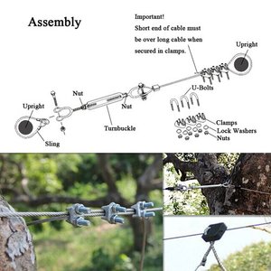 CTSC 95 'cavo del carrello del freno del sedile più cool Zip Line Kit per bambini e genitori sport e divertimento globo di sicurezza modello cavallo - Product Image 5