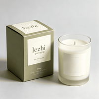 Caja de Papel para Empaque de Velas Aromáticas y Regalos, con Logotipo Personalizado, Ecológica, con Impresión en Relieve y Aroma, Venta al Por Mayor