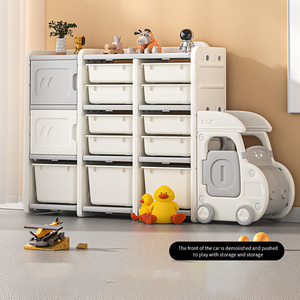 children kindergarten colorful storage plastic kids bookshelf and toy storage shelf kids & teen storage cabinet