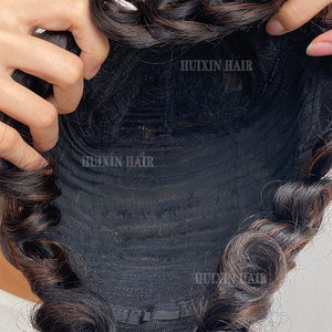 Chioma Pixie Cut Perruques Remy <span class=keywords><strong>Cheveux</strong></span> Humains Sans Colle Pré-Plumé <span class=keywords><strong>Court</strong></span> Bouclés Perruque Highlight Couleur <span class=keywords><strong>Frange</strong></span> pour les Femmes Noires - Product Image 6