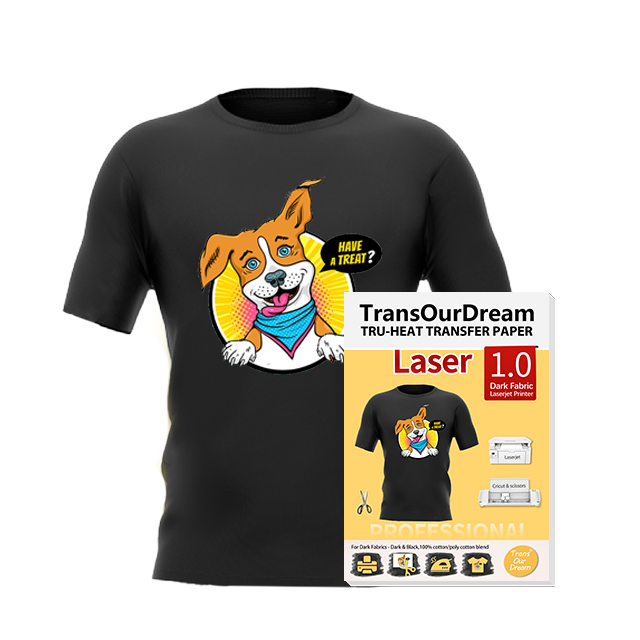 Trans Our Dream Eisen auf dunklen T-Shirts Druckbares Wärme übertragungs papier für Laserdrucker