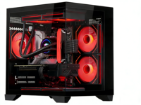 Ordinateur de bureau OEM Intel I5-12400F CPU RTX 3050 6 Go de carte graphique 8 Go de RAM DDR4 256 Go de SSD SATA 500 W double ventilateur Win11 Ordinateur de bureau hôte