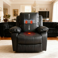 Canapé de massage ergonomique et inclinable réglable avec fonction de chauffage pour une relaxation complète du corps, canapé de massage par pression des points d'acupuncture