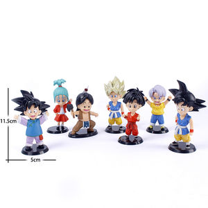 7 unids/set Son Gohan Son Goku <span class=keywords><strong>Bulma</strong></span> Super Saiya PVC figura de acción modelo <span class=keywords><strong>Dragon</strong></span> Balls Anime figurita DBZ niños juguetes muñeca regalos - Product Image 4
