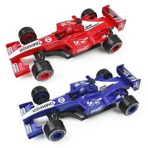 Model mainan Diecast, mainan Model DieCast paduan 1:24, Model kendaraan balap F1, ornamen hadiah, kendaraan mainan interaktif untuk anak laki-laki
