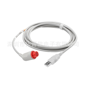 Compatible Den 10 Hole Invasive Pressure Sensor Cable <b>Adapter</b> For Abbott Uta Mindray PVC <b>Plug</b> In Connector - Product Image 4