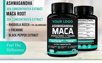 Capsules de maca en poudre de chèvre cornée pour hommes, meilleures ventes personnalisées, afrique du sud, ashwagandha, suppléments de force