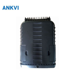 FQX.O25 16 Core Fiber Optic Distribution Box Empty Enclosure Black PC+ABS Material IP66 Waterproof Outdoor Wall Mount for FTTH - Product Image 2
