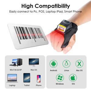 Escáner de Guante Inalámbrico Industrial IP65 con Batería de Larga Duración para Logística de Almacén, Inventario y Gestión de Pedidos - Product Image 2