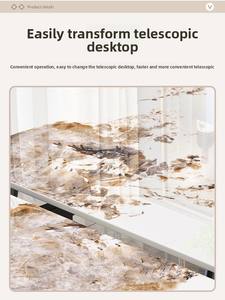 Set Tavolo <span class=keywords><strong>da</strong></span> <span class=keywords><strong>Pranzo</strong></span> Rotondo Allungabile con Piano in Marmo di Lusso Moderno e Sedie <span class=keywords><strong>da</strong></span> 4 6 8 Posti per Arredamento Soggiorno di Design - Product Image 2