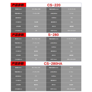 Scie à ruban S-280, largeur de coupe 280 mm, entraînement par vis sans fin, modèle horizontal pour la découpe des métaux - Product Image 1