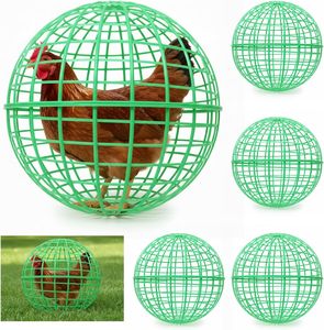 Cage à poulets mobile en maille plastique, démontable, sur roulettes, anti-morsure de chien, anti-écrasement par cheval, pour l'élevage de volailles en extérieur - Product Image 2