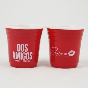 <span class=keywords><strong>Verre</strong></span> à shot miniature en plastique rouge et blanc bicolore <span class=keywords><strong>de</strong></span> 2 oz avec logo personnalisé, incassable pour les soirées <span class=keywords><strong>jeux</strong></span>, les bars et les cocktails - Product Image 6