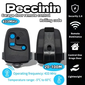 Telecomando per Cancello PECCININ, Apriporta Garage 433,92 MHz, Trasmettitore a Codice Rolling, Prodotto in Cina Continentale - Product Image 5