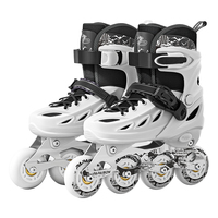 Patins à roulettes Hardboots pas chers, couleur neutre, 4 roues en PU, roulements ABEC-7, cadre en alliage d'aluminium, en stock, patins quad en ligne 2 en 1