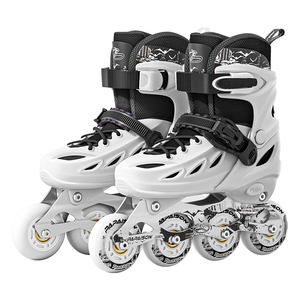 Slalom-<span class=keywords><strong>patines</strong></span> de color neutro, <span class=keywords><strong>4</strong></span> <span class=keywords><strong>ruedas</strong></span>, quad en línea, 2 en 1, estilo de <span class=keywords><strong>patines</strong></span> baratos - Product Image 5