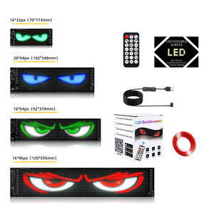 Linh hoạt trong Suốt <span class=keywords><strong>LED</strong></span> hiển thị bảng điều chỉnh 15 Wát không thấm nước <span class=keywords><strong>LED</strong></span> Sticker Màn hình năng động mắt Xe tải Quỷ xe ô tô ánh sáng khác phụ kiện - Product Image 6