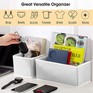 Alta qualidade dobrável 8 pacotes, armário, gaveta divisor, meia, roupa íntima, armazenamento, organizador de gavetas - Product Image 5