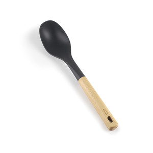 Cucchiaio nordico liscio con manico in legno per cucinare - Product Image 1