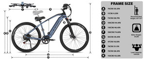 Bicicleta de Montaña de 750W, Batería Extraíble de 48V, Cuadro de Aluminio 6061, Freno de Disco Hidráulico, Velocidad Shi Ma, Bicicleta Eléctrica Todoterreno E9 Equipp - Product Image 2