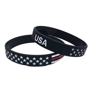Bracelets en caoutchouc sportifs vierges en gros, bracelets promotionnels en silicone personnalisés avec impression sérigraphique, étanches - Product Image 1