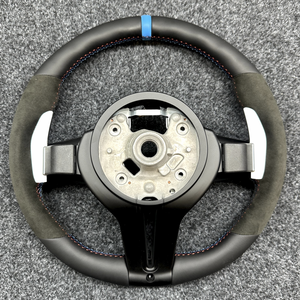 <span class=keywords><strong>Volante</strong></span> Deportivo de Cuero y Gamuza para <span class=keywords><strong>BMW</strong></span> Serie 3 y Serie 5, Modelos F30, F10, F15, F16, F10, F11, F15, F20, F22, F30, Izquierdo y Derecho - Product Image 2