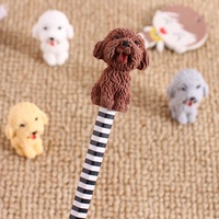 Gomme à effacer en forme de chien 3D mignon, en TPR non toxique, personnalisable, papeterie promotionnelle pour les enfants, fournitures scolaires