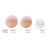 Éponge de maquillage en velours de luxe, douce comme un nuage, en coton, pour le visage, le blush, OEM
